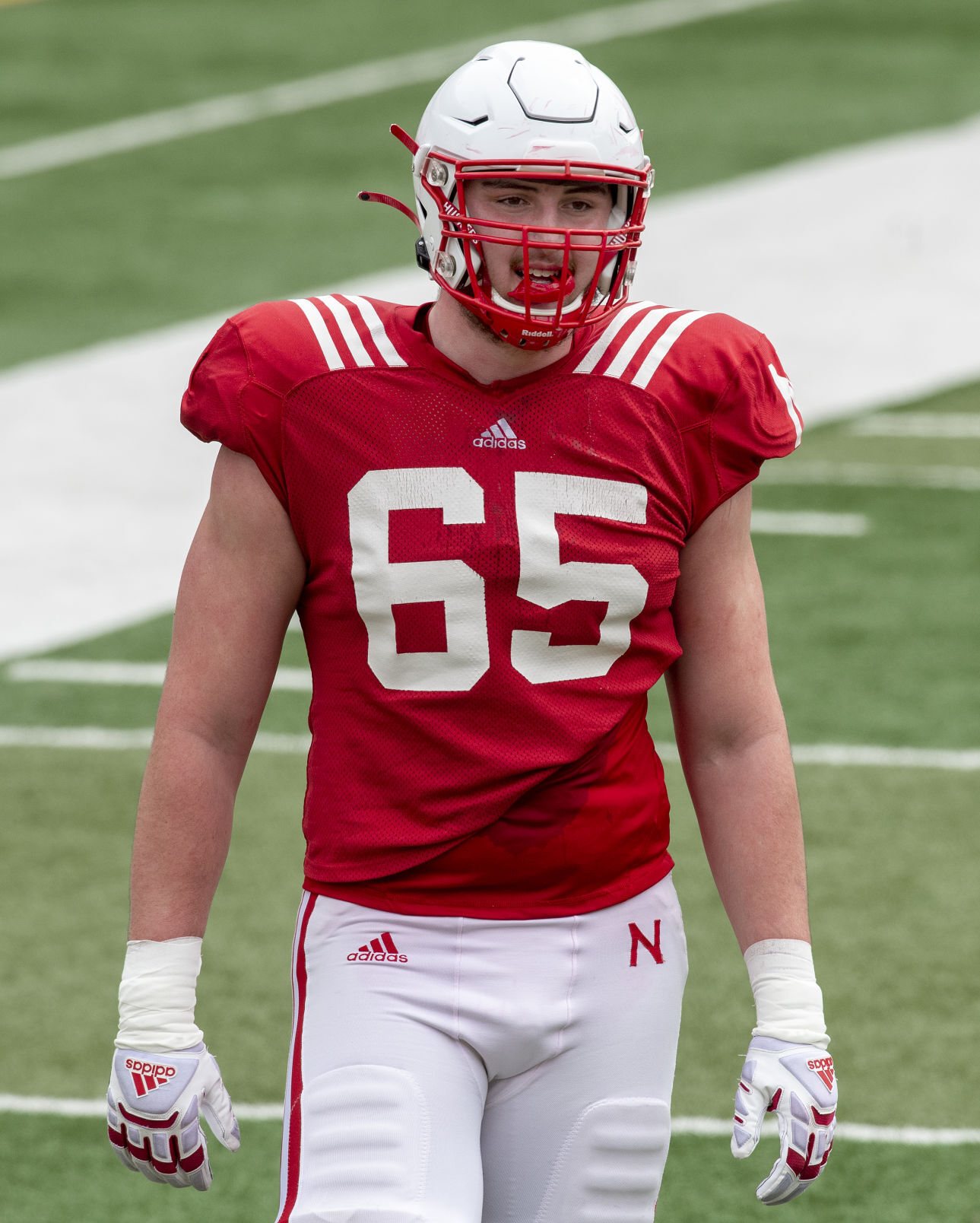 Nebraska football practice, 4.17